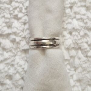 Stampd 925 Mexico Sterling Silver Triple Band Ring 9.5